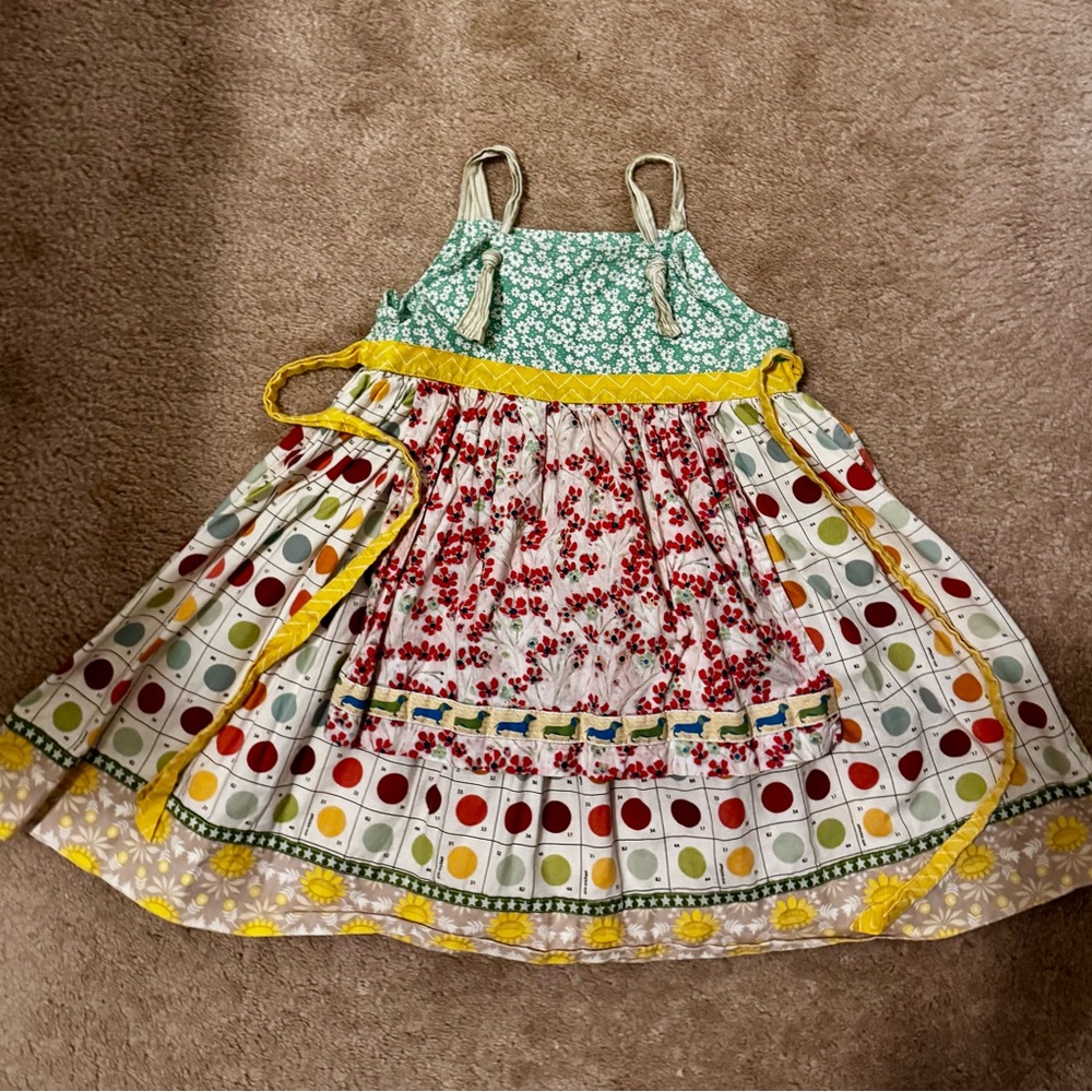 Matilda Jane Vintage Platinum Apron Dress
